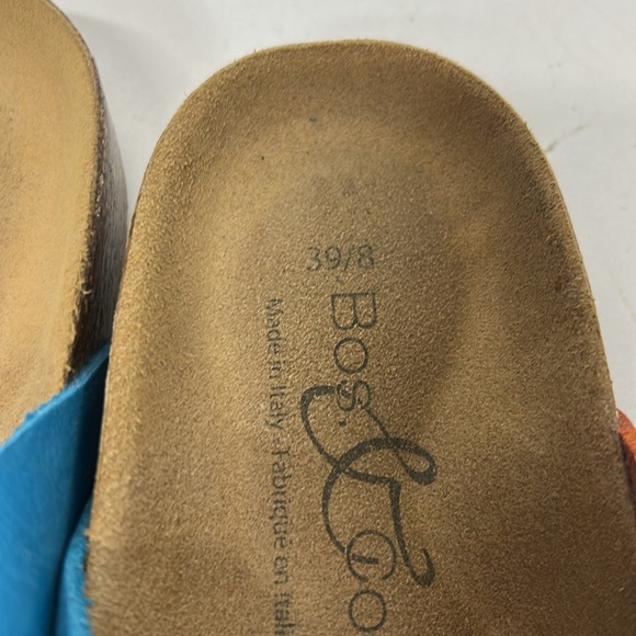 Bos. & Co. Purple and Green Sandals with Contoured Footbed size 8 - Picture 4 of 6